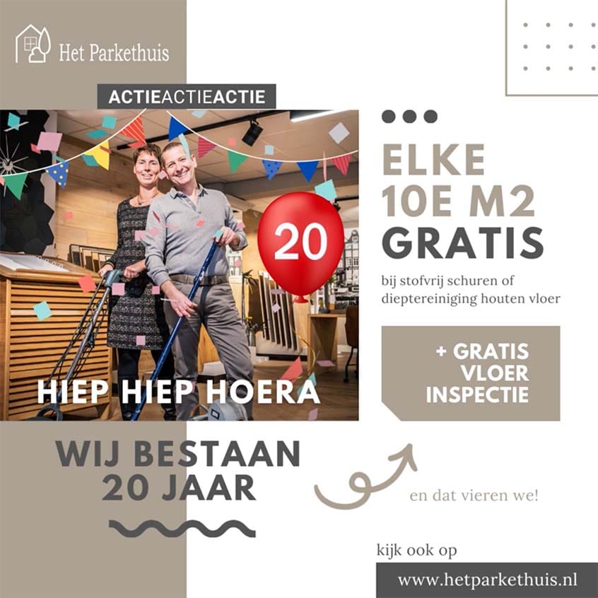 Het parkethuis jaar houten vloeren