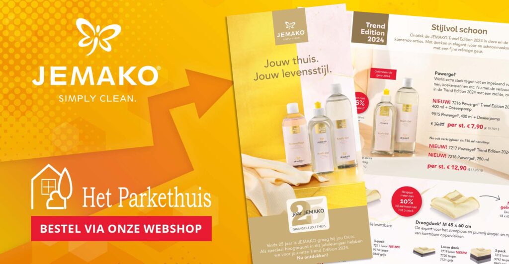 jemako trend edition vloerreiniger houten vloeren folder